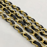 【6fd5674-h】シャネル ショルダーバッグ ダイアナ チェーンショルダー ラムスキン ブラック ゴールド金具【中古】レディース