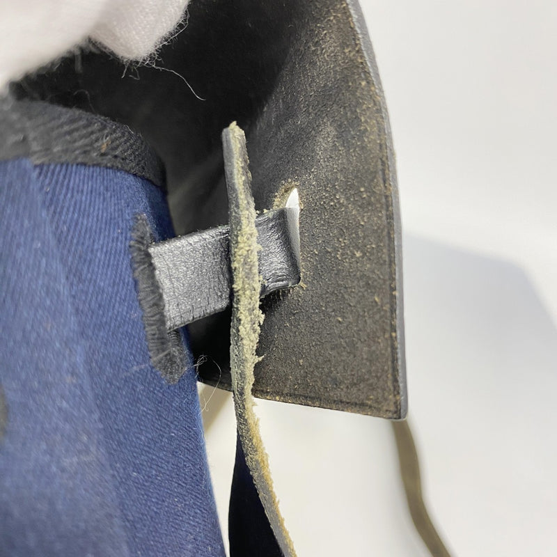【6fd5687】エルメス ショルダーバッグ エールバッグTPM トワルオフィシエ ネイビー シルバー金具 □H刻印【中古】レディース