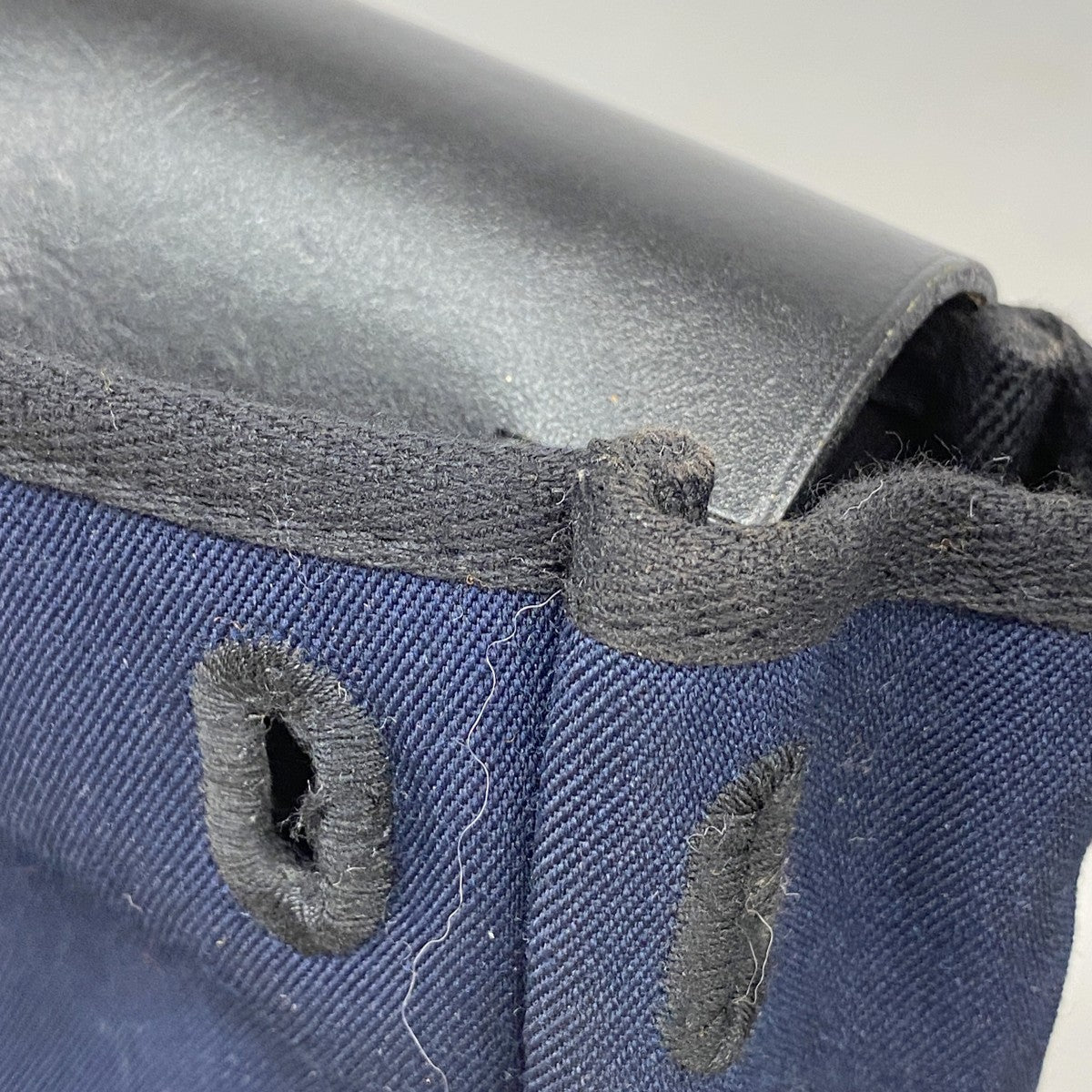 【6fd5687】エルメス ショルダーバッグ エールバッグTPM トワルオフィシエ ネイビー シルバー金具 □H刻印【中古】レディース