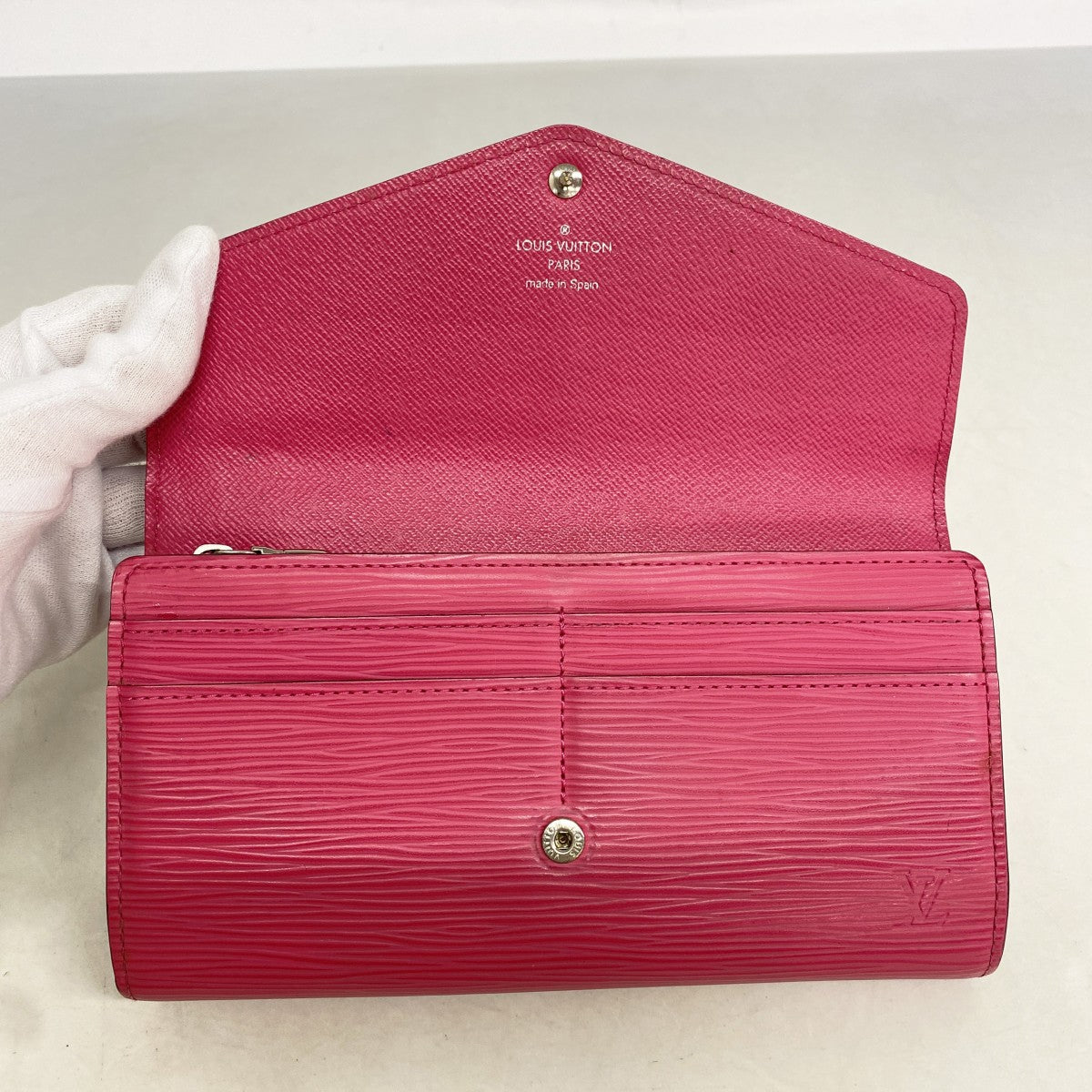 【6fd5697-k】ルイヴィトン 長財布 エピ ポルトフォイユサラ M41958 ホットピンク【中古】レディース