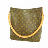 【6fd5713】ルイヴィトン ショルダーバッグ モノグラム ルーピングGM M51145 ブラウン【中古】レディース