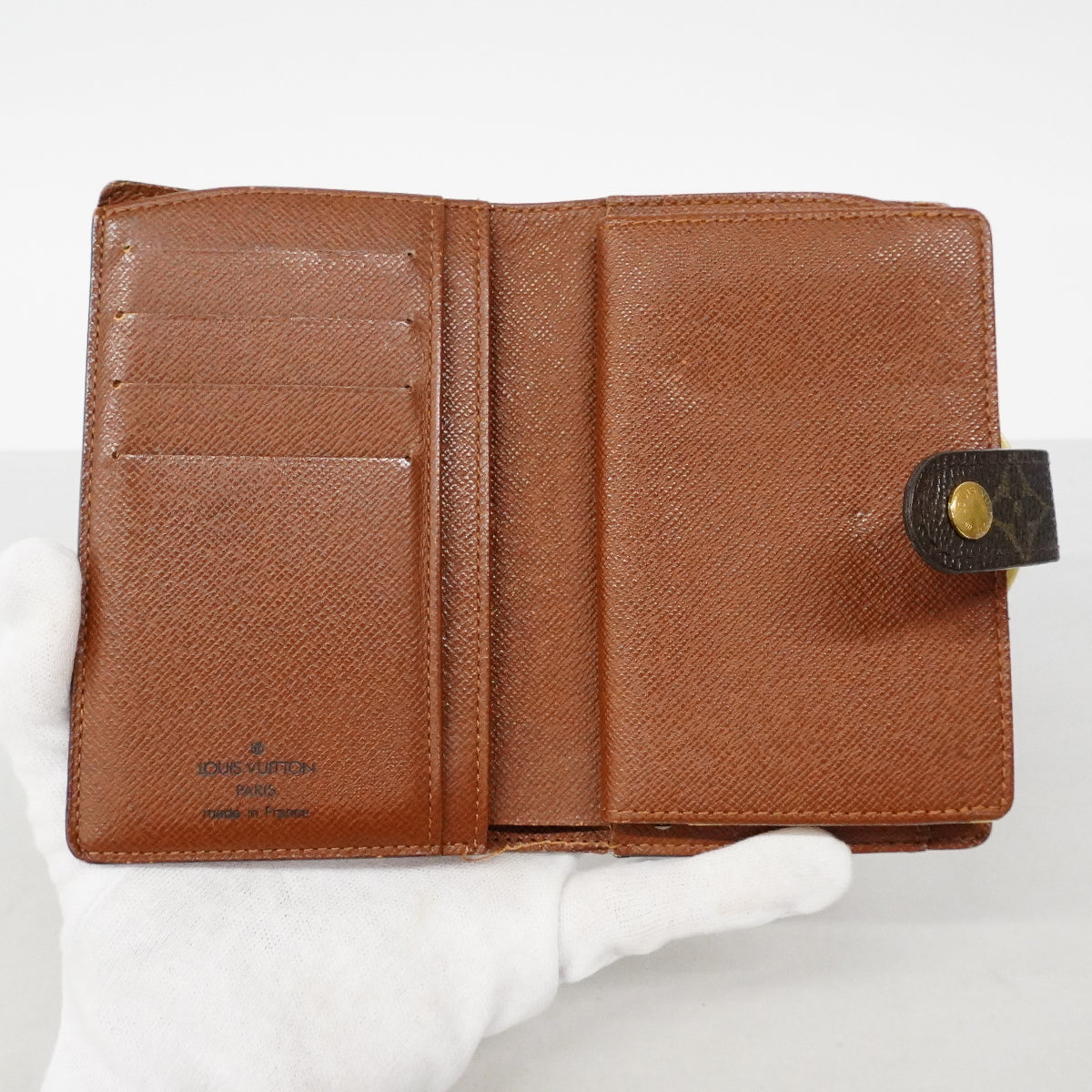 【6fd5719】ルイヴィトン 財布 モノグラム ポルトモネビエヴィエノワ M61663 ブラウン【中古】レディース