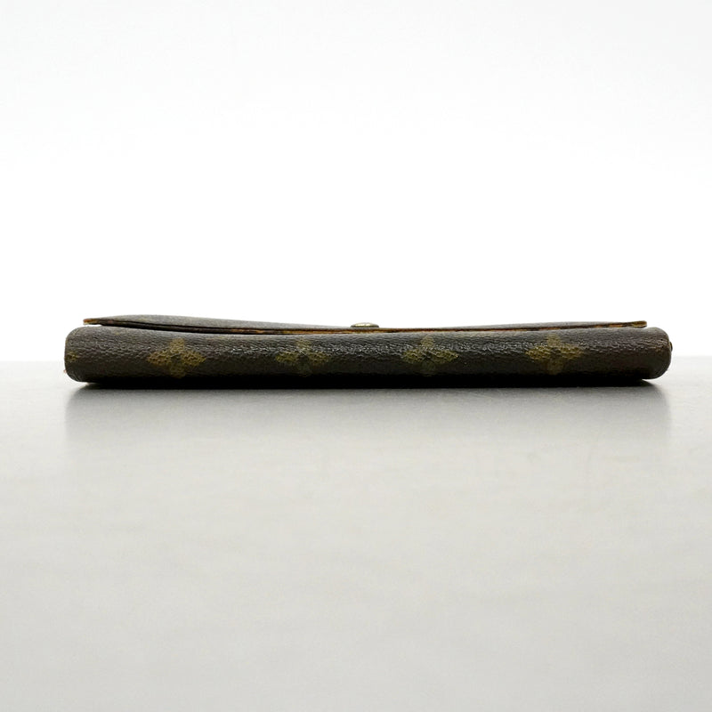【6fd5721】ルイヴィトン 長財布 モノグラム ポシェットポルトモネクレディ M61723 ブラウン【中古】レディース