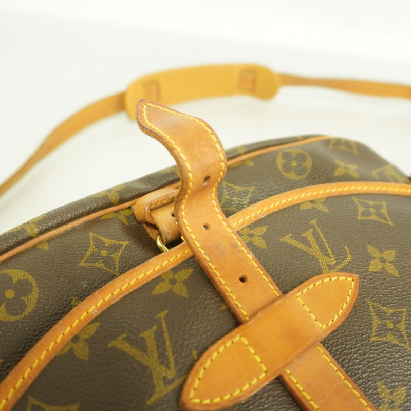 【6fd5734】ルイヴィトン ショルダーバッグ モノグラム ソミュール30 M42256 ブラウン【中古】レディース