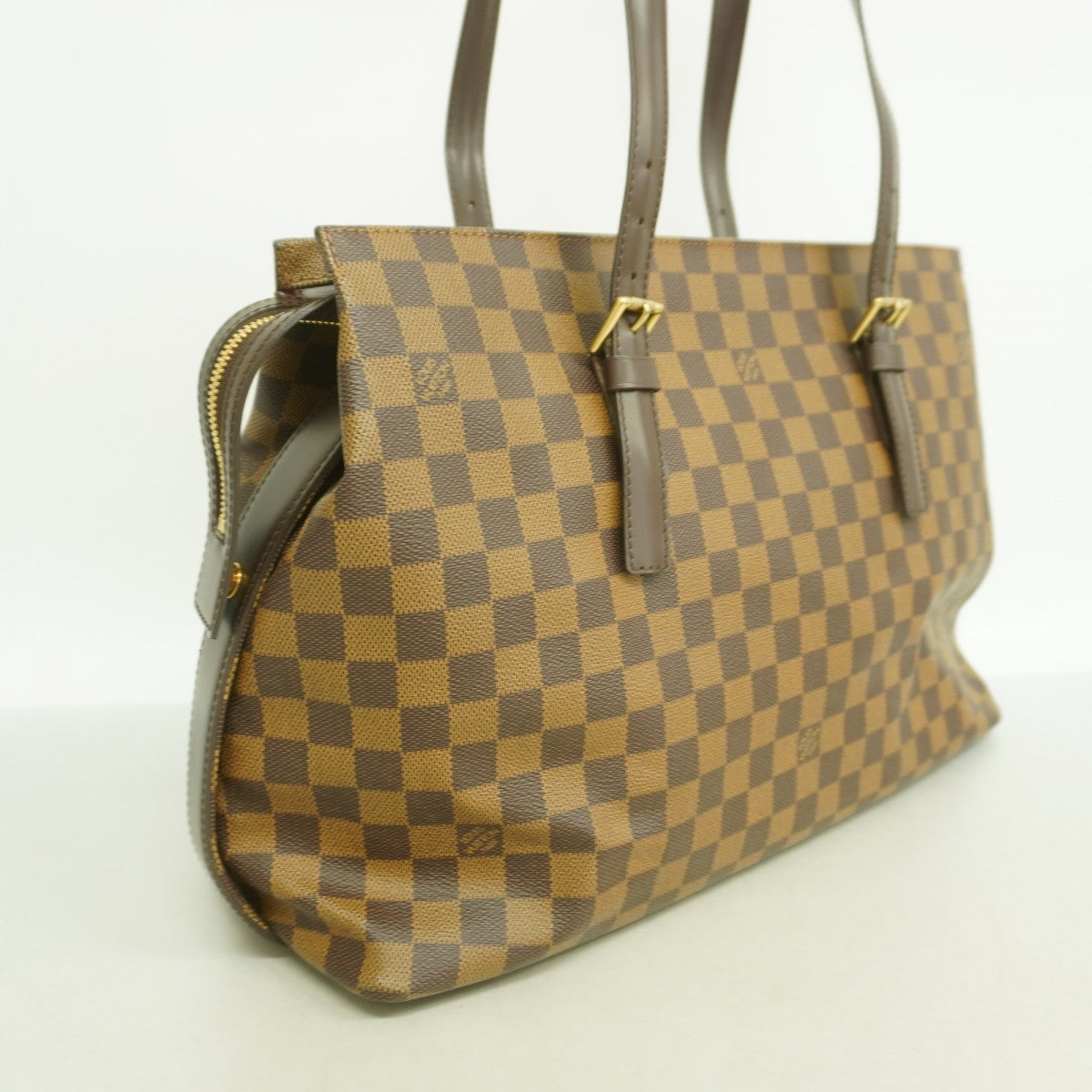 【6fd5740】ルイヴィトン トートバッグ ダミエ チェルシー N51119 エベヌ【中古】レディース
