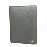 【6fd5748】シャネル 手帳カバー レザー グレー シルバー金具【中古】レディース