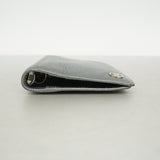 【6fd5748】シャネル 手帳カバー レザー グレー シルバー金具【中古】レディース