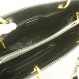 【6fd5754】シャネル チェーントート マトラッセ キャビアスキン ブラック ゴールド金具【中古】レディース