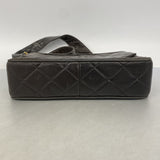 【6fd5760】シャネル ショルダーバッグ マトラッセ フリンジショルダー ラムスキン ブラック ゴールド金具【中古】レディース