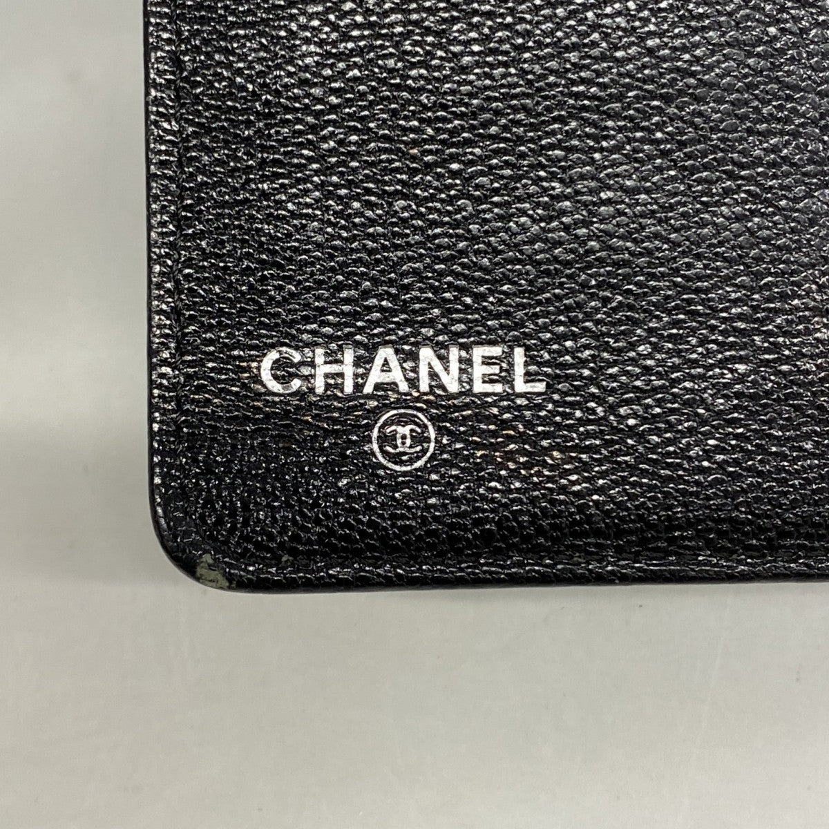 【6fd5763】シャネル 長財布 ビコローレ レザー グレー ブラック シルバー金具【中古】レディース