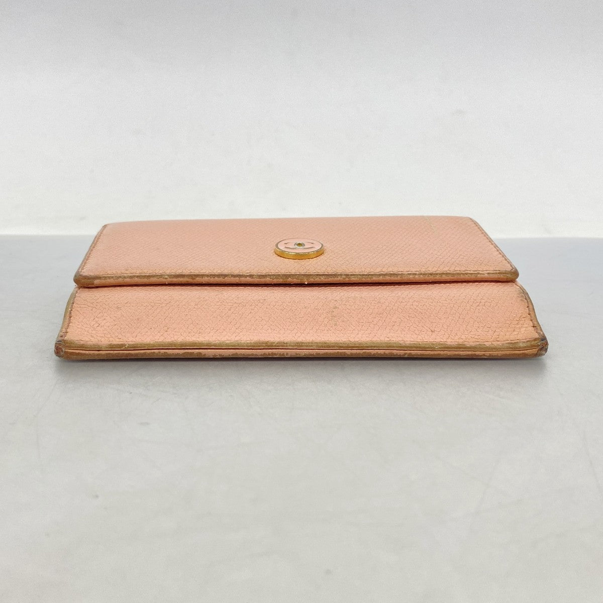 【6fd5764】シャネル コインケース ココボタン レザー ピンク ゴールド金具【中古】レディース