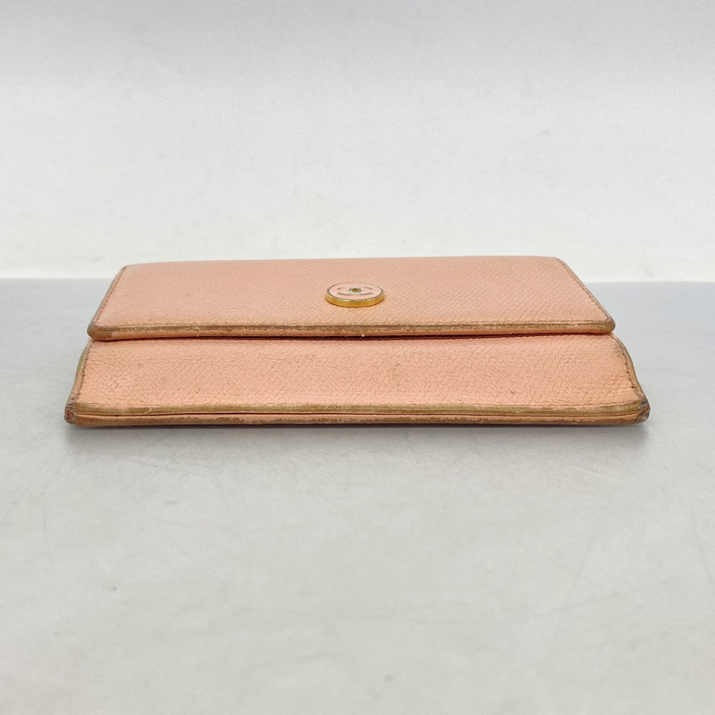【6fd5764】シャネル コインケース ココボタン レザー ピンク ゴールド金具【中古】レディース