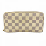 【6fd5767】ルイヴィトン 長財布 ダミエ・アズール ジッピーウォレット N60019 ホワイト【中古】レディース