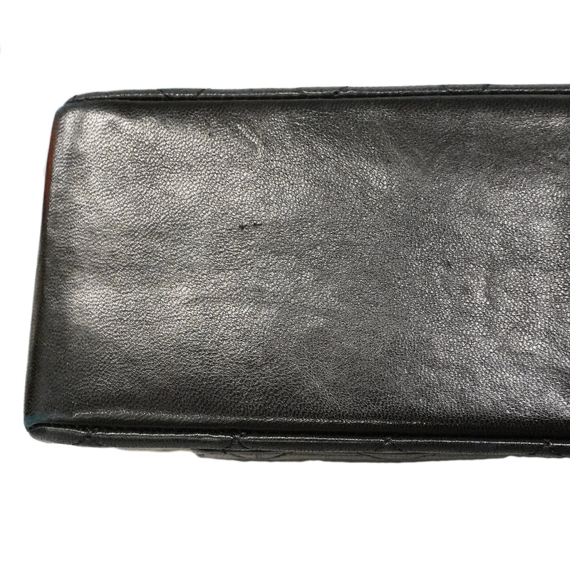 【6fd5773】シャネル ショルダーバッグ マトラッセ チェーンショルダー ラムスキン ブラック ゴールド金具【中古】レディース