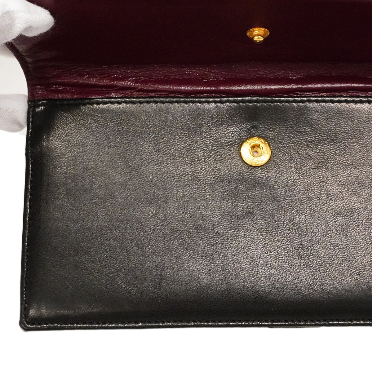 【6fd5773】シャネル ショルダーバッグ マトラッセ チェーンショルダー ラムスキン ブラック ゴールド金具【中古】レディース