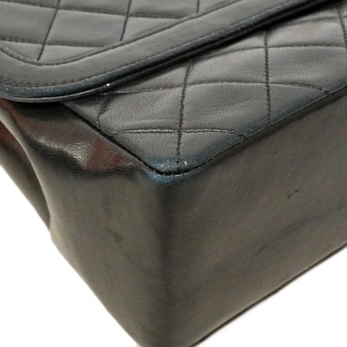 【6fd5773】シャネル ショルダーバッグ マトラッセ チェーンショルダー ラムスキン ブラック ゴールド金具【中古】レディース