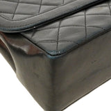 【6fd5773】シャネル ショルダーバッグ マトラッセ チェーンショルダー ラムスキン ブラック ゴールド金具【中古】レディース
