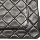 【6fd5773】シャネル ショルダーバッグ マトラッセ チェーンショルダー ラムスキン ブラック ゴールド金具【中古】レディース