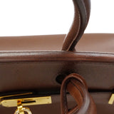 【6fd5774】エルメス ハンドバッグ バーキン35 クシュベル ハバナ ゴールド金具 □I刻印【中古】レディース