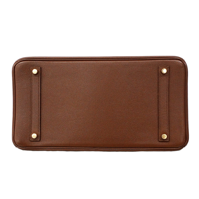 【6fd5774】エルメス ハンドバッグ バーキン35 クシュベル ハバナ ゴールド金具 □I刻印【中古】レディース