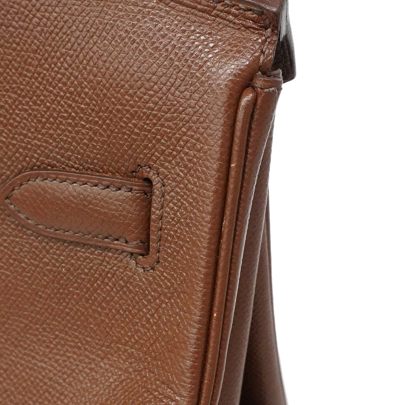 【6fd5774】エルメス ハンドバッグ バーキン35 クシュベル ハバナ ゴールド金具 □I刻印【中古】レディース