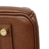 【6fd5774】エルメス ハンドバッグ バーキン35 クシュベル ハバナ ゴールド金具 □I刻印【中古】レディース