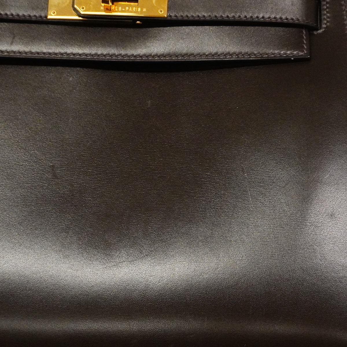 【6fd5775】エルメス ハンドバッグ ケリー28 ボックスカーフ ハバナ ゴールド金具 □E刻印 2wayバッグ【中古】レディース