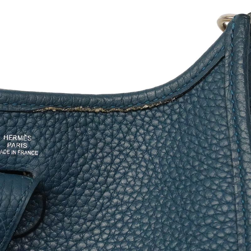 【6fd5776】エルメス ショルダーバッグ エヴリンTPM トリヨンクレマンス コルヴェール シルバー金具 A刻印【中古】レディース