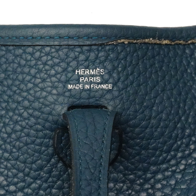 【6fd5776】エルメス ショルダーバッグ エヴリンTPM トリヨンクレマンス コルヴェール シルバー金具 A刻印【中古】レディース