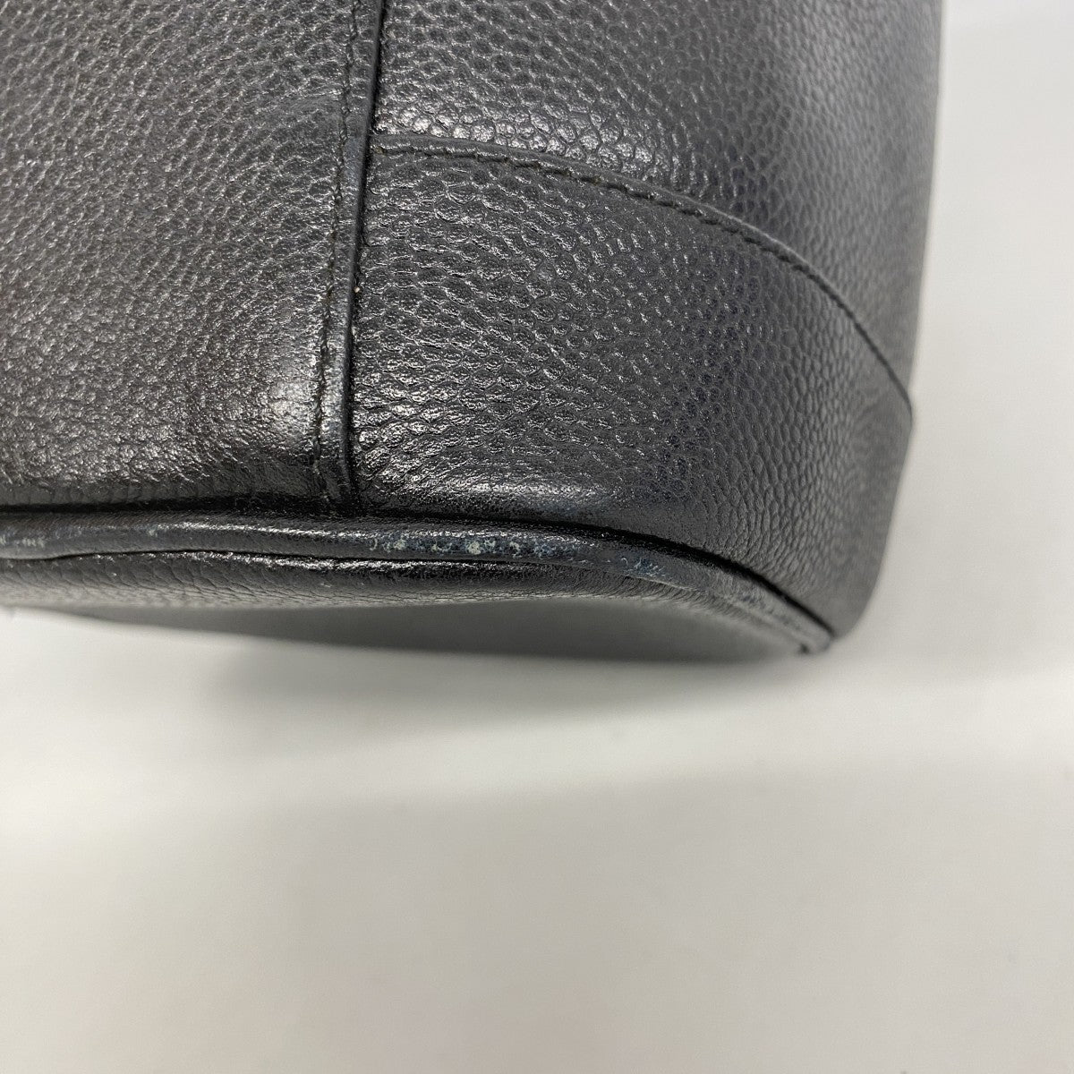 【6fd5790】シャネル バニティバッグ キャビアスキン ブラック ゴールド金具【中古】レディース