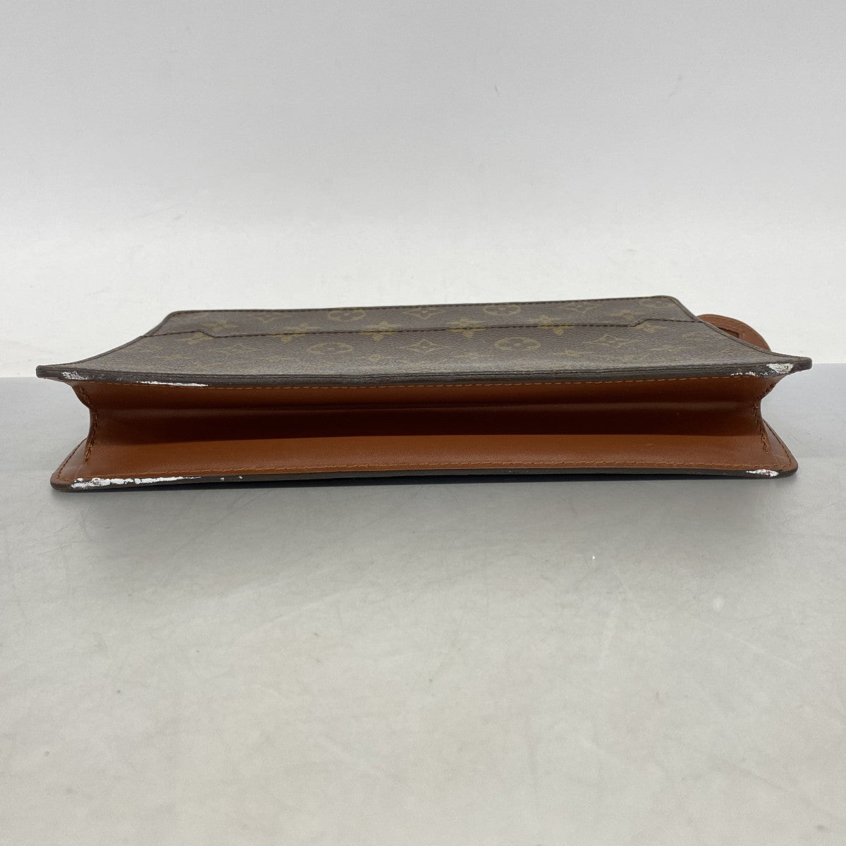 【6fd5796】ルイヴィトン クラッチバッグ モノグラム ポシェットオム M51795 ブラウン【中古】レディース