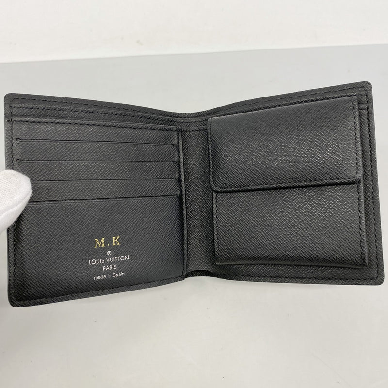 【6fd5798】ルイヴィトン 財布 ダミエ・グラフィット ポルトフォイユマルコ N62664 ブラック グレー【中古】メンズ