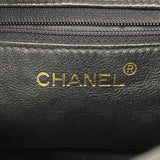 【6fd5800】シャネル ショルダーバッグ マトラッセ チェーンショルダー ラムスキン ブラック ゴールド金具【中古】レディース