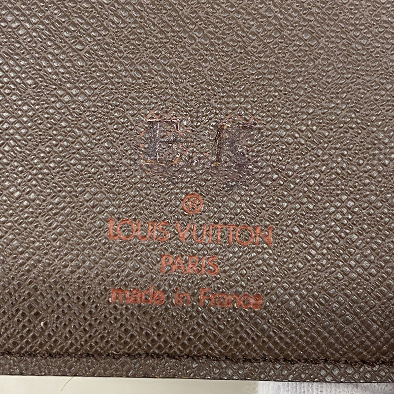【6fd5807】ルイヴィトン 札入れ ダミエ ポルトバルールカルトクレディ N61823 エベヌ【中古】メンズ