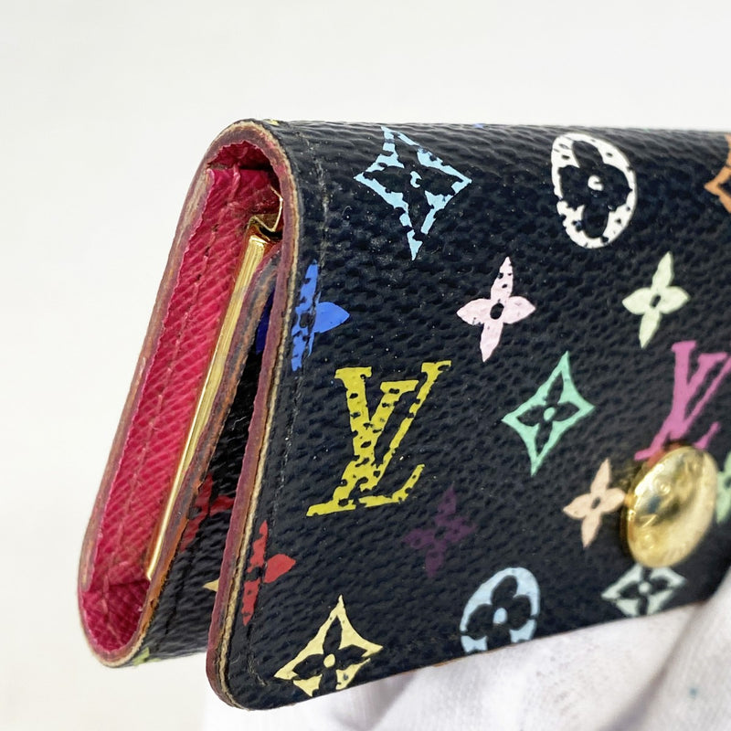 【6fd5809】ルイヴィトン キーケース モノグラム・マルチカラー ミュルティクレ4 M93732 ノワール グルナード【中古】レディース