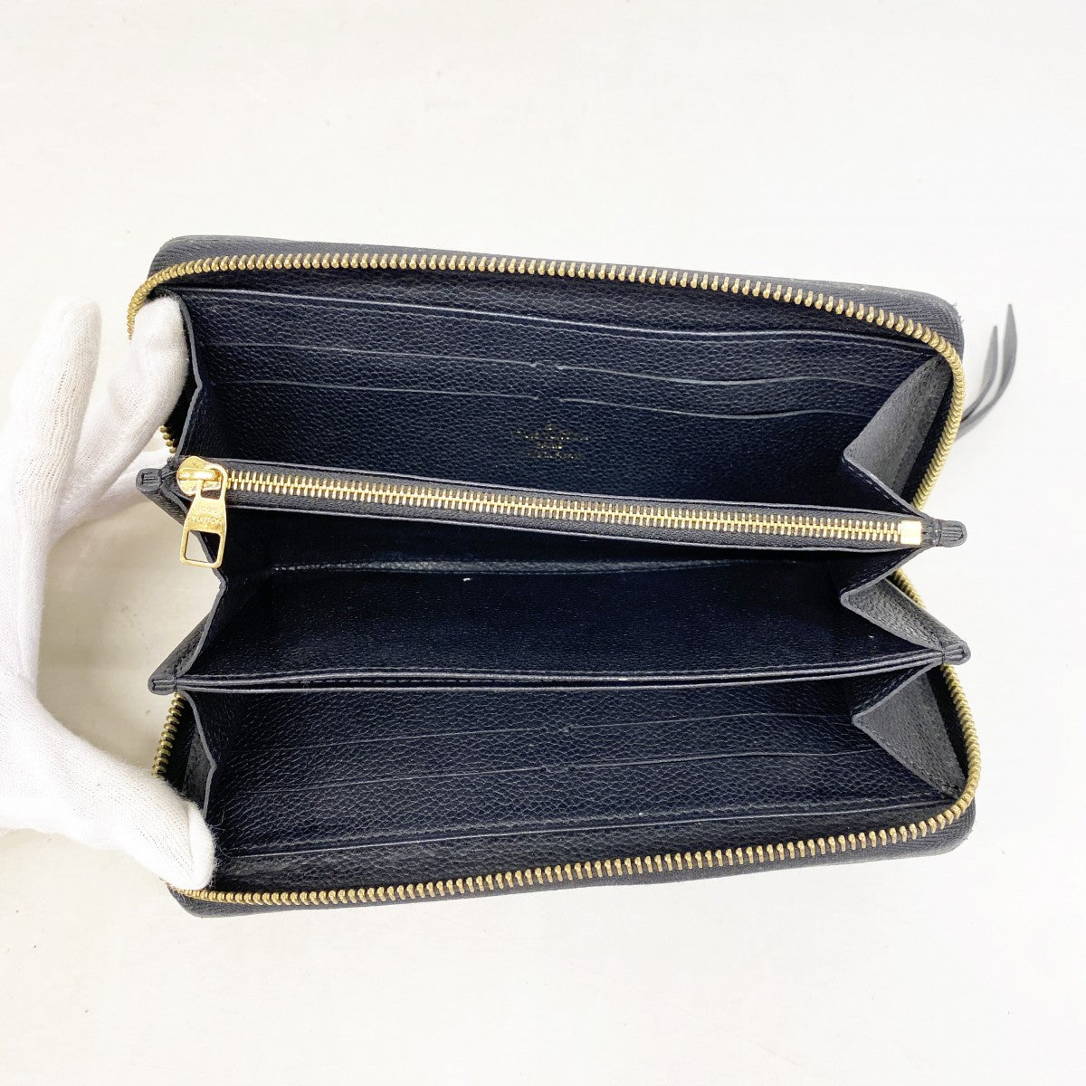 【6fd5840】ルイヴィトン 長財布 モノグラム・アンプラント ジッピーウォレット M60571 ノワール【中古】レディース