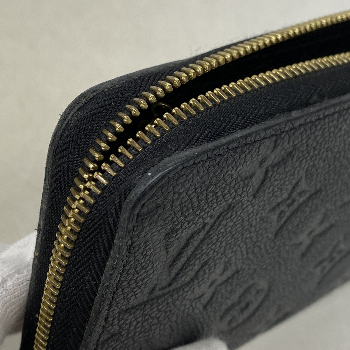 【6fd5840】ルイヴィトン 長財布 モノグラム・アンプラント ジッピーウォレット M60571 ノワール【中古】レディース