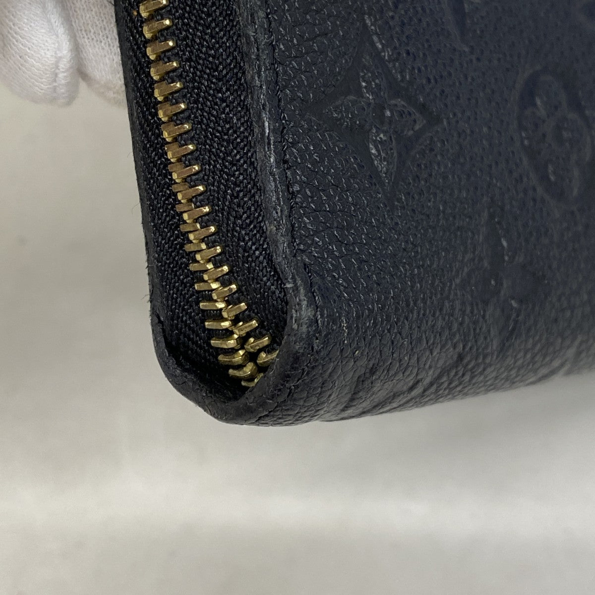 【6fd5840】ルイヴィトン 長財布 モノグラム・アンプラント ジッピーウォレット M60571 ノワール【中古】レディース