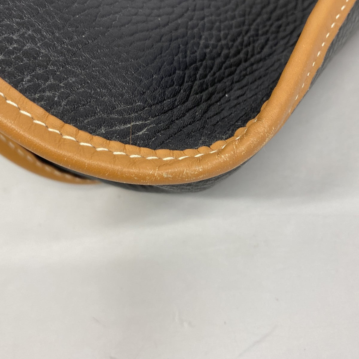 【6fd5844】エルメス ショルダーバッグ エヴリン1GM アルデンヌ ブラック ゴールド シャンパンゴールド金具 □E刻印【中古】レディース