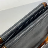 【6fd5847】シャネル ハンドバッグ ラムスキン ブラック ゴールド金具【中古】レディース