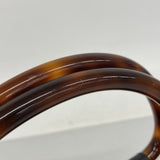 【6fd5847】シャネル ハンドバッグ ラムスキン ブラック ゴールド金具【中古】レディース