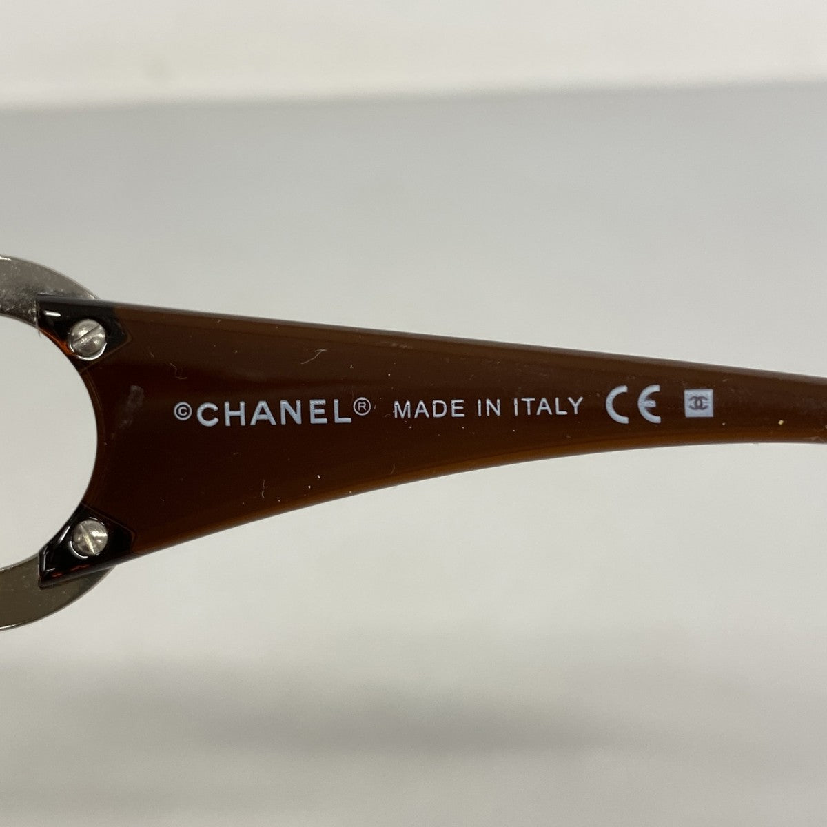 【6fd5849】シャネル サングラス 6014 プラスチック ブラウン シルバー金具【中古】レディース