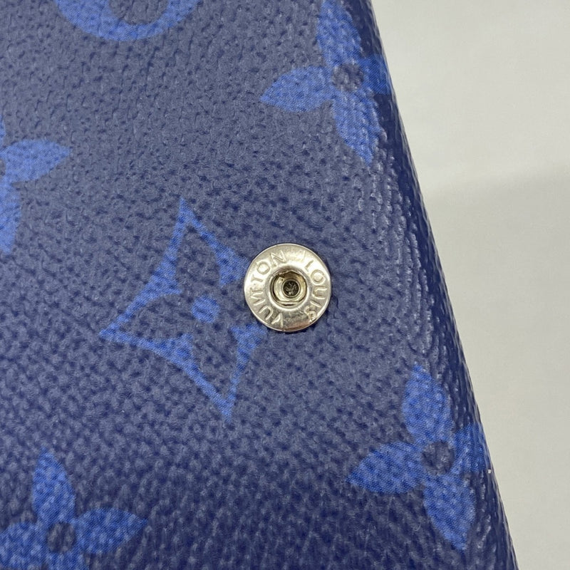 【6fd5850】ルイヴィトン 三つ折り財布 タイガラマ ディスカバリーコンパクトウォレット M67620 コバルト【中古】メンズ