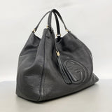 【6fd5851】グッチ トートバッグ ソーホー 282308 レザー ブラック ゴールド金具【中古】レディース