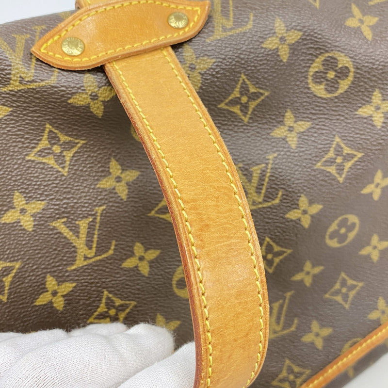 【6fd5856】ルイヴィトン ショルダーバッグ モノグラム ソミュール30 M42256 ブラウン【中古】レディース