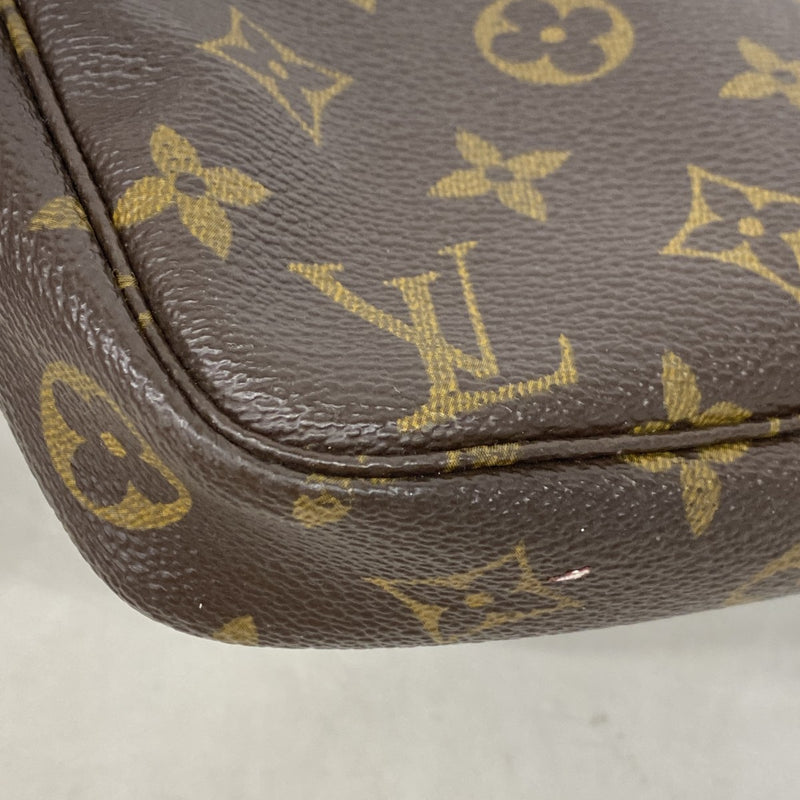 【6fd5870】ルイヴィトン ポーチ モノグラム ポシェットアクセソワール M51980 ブラウン【中古】レディース