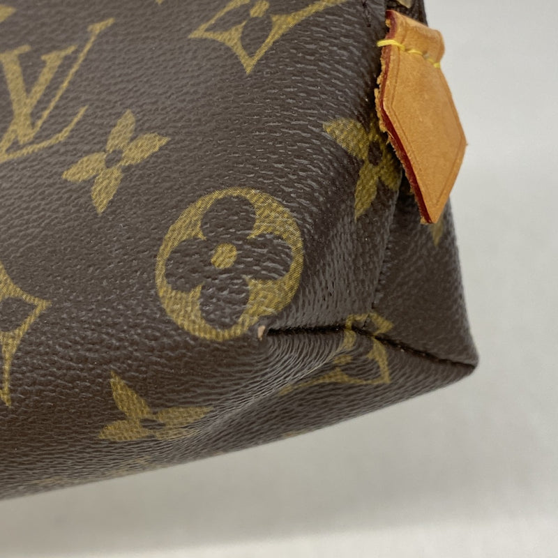 【6fd5882】ルイヴィトン ポーチ モノグラム ポシェットコスメティック M47515 ブラウン【中古】レディース