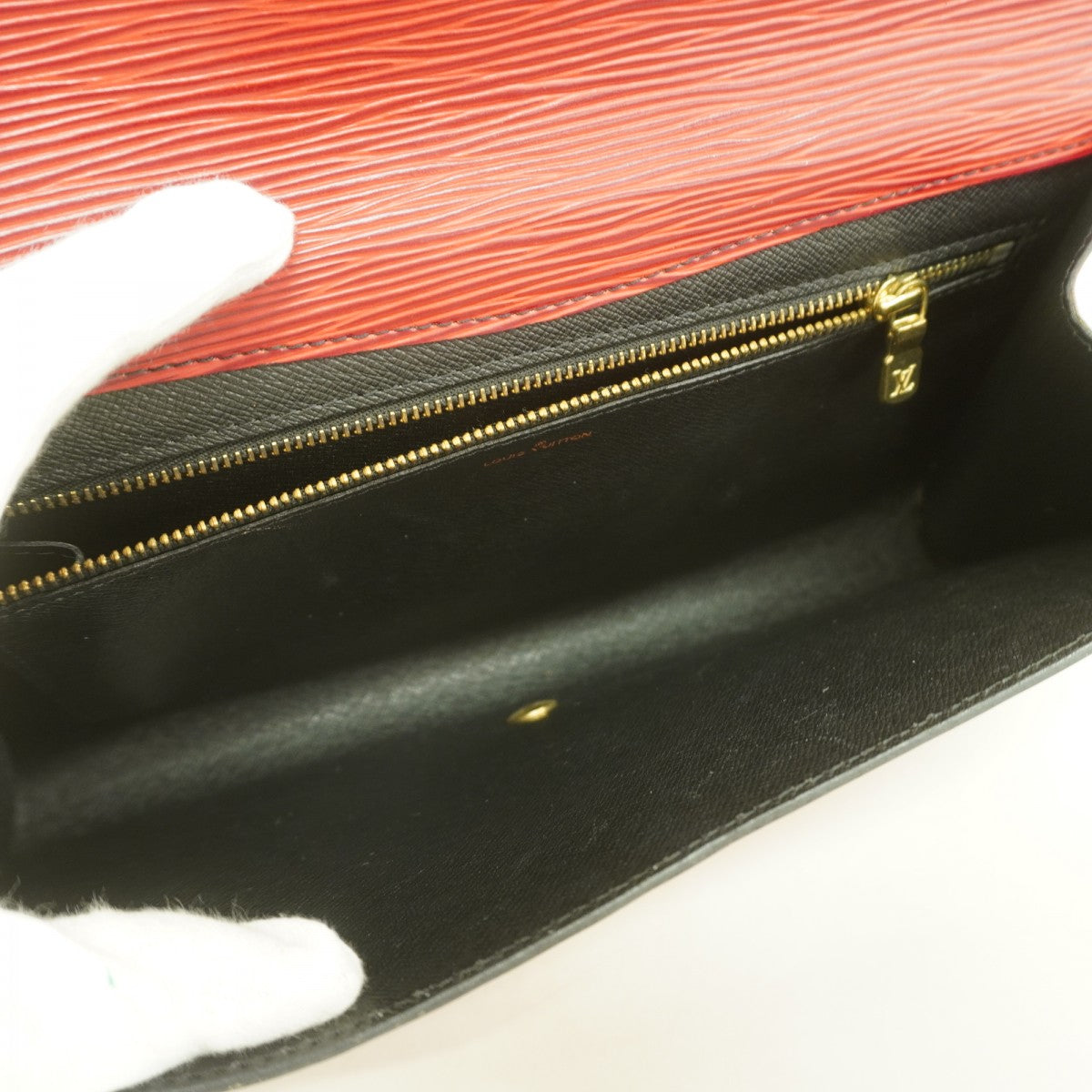 【6fd5891】ルイヴィトン クラッチバッグ エピ アールデコ M52637 カスティリアンレッド【中古】レディース