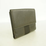 【6fd5895】グッチ 財布 035 1408 2090 レザー ダークブラウン シルバー金具【中古】レディース