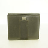 【6fd5895】グッチ 財布 035 1408 2090 レザー ダークブラウン シルバー金具【中古】レディース